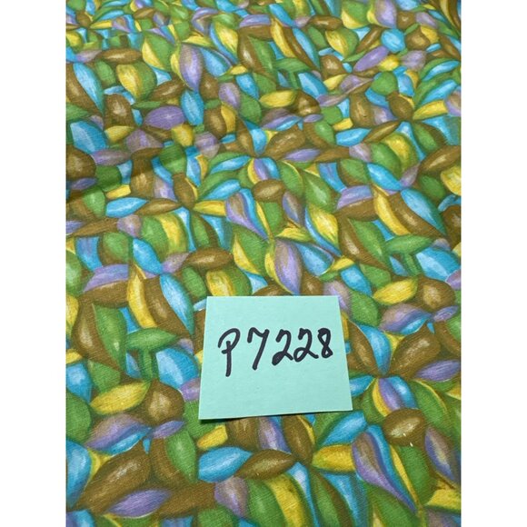 Colorful Leaf Pattern Cotton Fabric 15" x 18" 4 Pieces for Quilting & Crafts - Picture 5 of 5